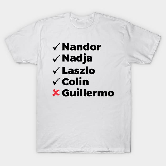 X Guillermo T-Shirt by silentboy
